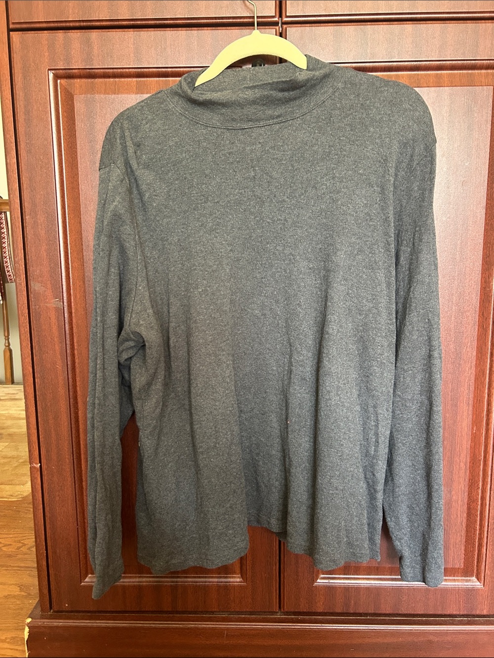 Karen Scott Dark Charcoal Gray Men's Turtleneck Sweater